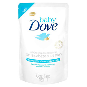 Imagen de DOVE BABY JABON LIQ. HUM. ENRIQUECIDA REPUESTO [180 ml]