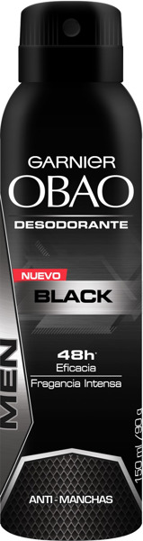 Imagen de OBAO AEROSOL BLACK MASCULINO [150 ml]