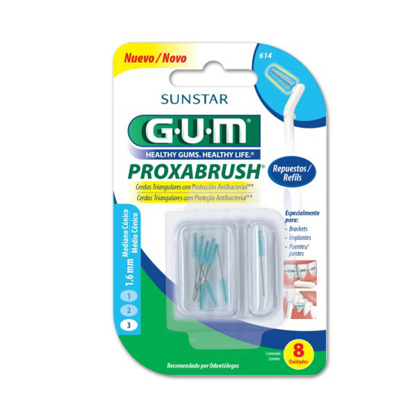 Imagen de GUM INTERDENTAL CONICO REPUESTO 614 1.6mm [8 uni.]