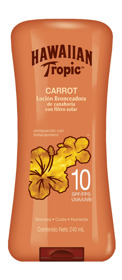 Imagen de HAWAIIAN CARROT LOCION BRONCEADORA DE ZANAHORIA TANNING LOTION 10 fps [240 ml]