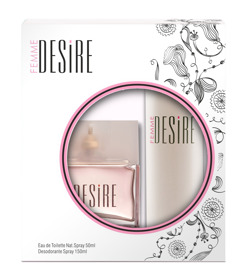 Imagen de DESIRE EDT FEMME+DEO AERO PACK [50+150ml]