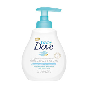 Imagen de DOVE BABY JABON LIQ. HUM. ENRIQUECIDA [200 ml]