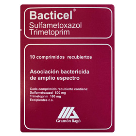 Imagen de BACTICEL 160+800mg [10 comp.]