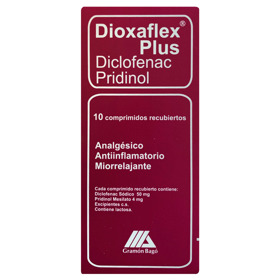 Imagen de DIOXAFLEX PLUS 50+4mg [10 comp.]