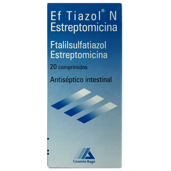 Imagen de EF TIAZOL N ESTREPTOMICINA 500+100mg [20 comp.]