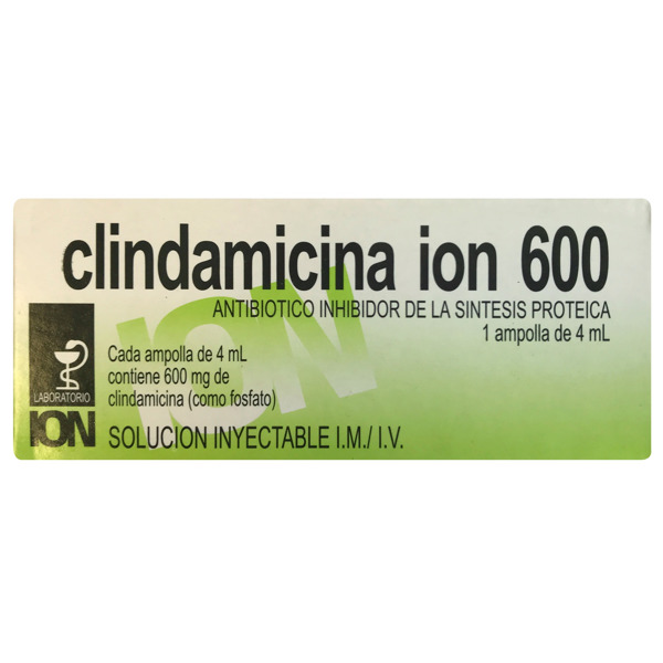 Imagen de CLINDAMICINA ION INY. 600 mg [1 amp.]