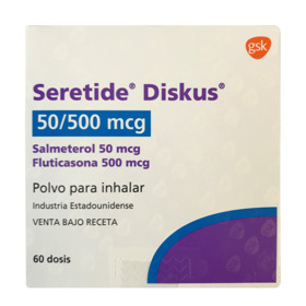 Imagen de SERETIDE DISKUS 500/50 500+50 mcg [60 dosis]