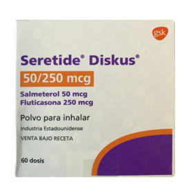 Imagen de SERETIDE DISKUS 250/50 250+50 mcg [60 dosis]