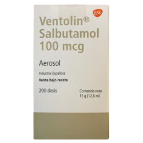 Imagen de VENTOLIN OSP INHALADOR 100 mcg [200 dosis]