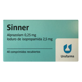 Imagen de SINNER 0.25+2.5mg [40 tab.]