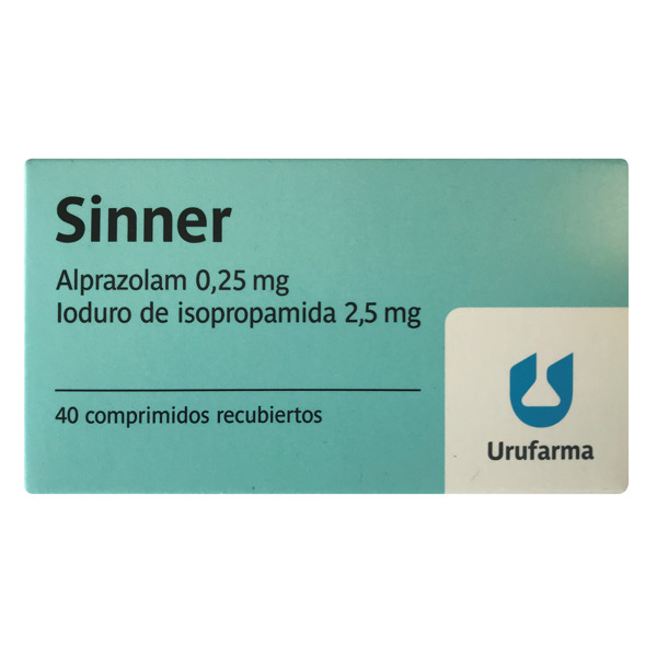 Imagen de SINNER 0.25+2.5mg [40 tab.]