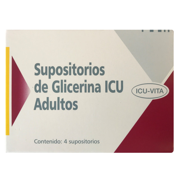 Imagen de SUPOSITORIOS GLICERINA ICU ADULTO 3,2 gr [4 sup.]