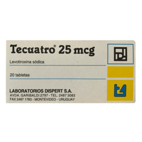 Imagen de TECUATRO  25 25 mcg [20 tab.]