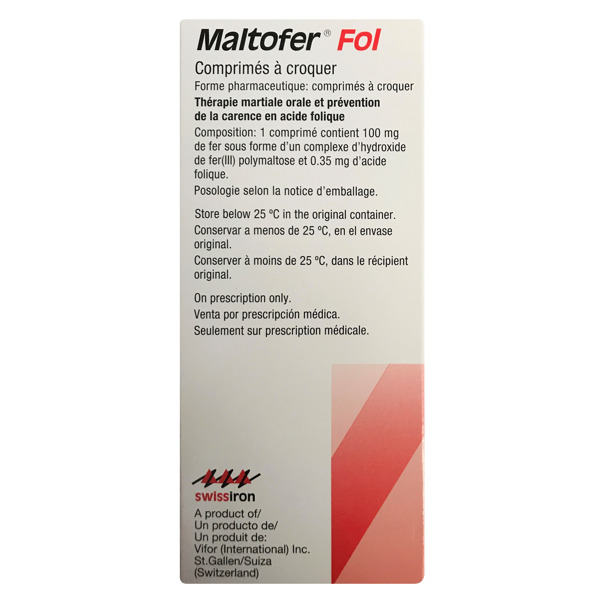 Imagen de MALTOFER FOL TABLETAS MASTICABLES [30 comp.]