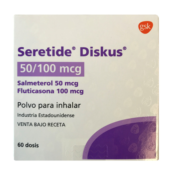 Imagen de SERETIDE DISKUS 100/50 100+50 mcg [60 dosis]