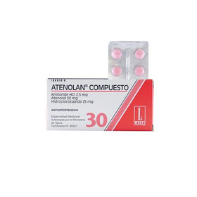 Imagen de ATENOLAN COMPUESTO 50+25+2.5mg. [30 comp.]