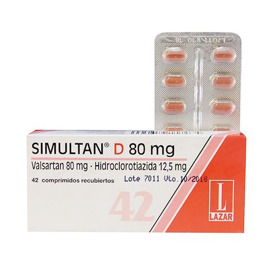 Imagen de SIMULTAN D  80 80+12.5mg [42 comp.]