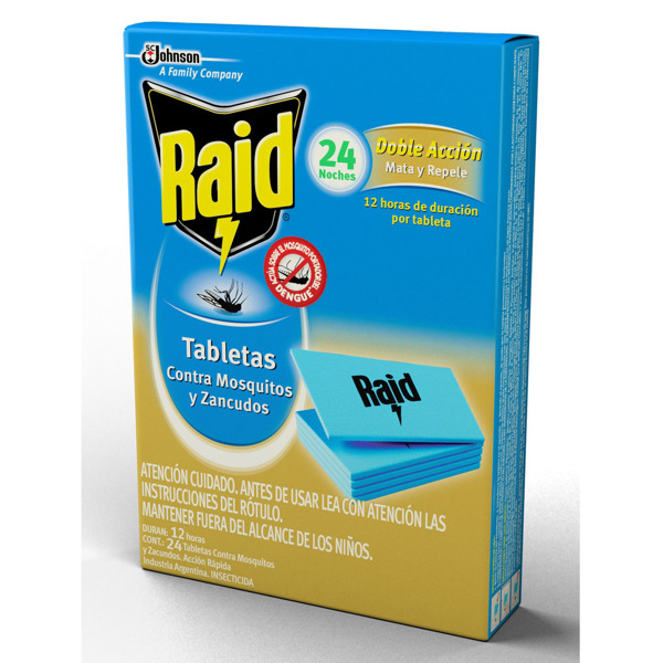 Imagen de RAID TABLETAS MOSQUITOS [24 uni.]