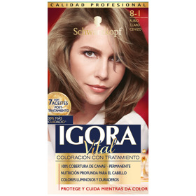 Imagen de IGORA VITAL COLORACION RUBIO CLARO CENIZO 8-1 [50+22.5+50+2ml]