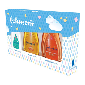 Imagen de J&J BABY SHAMPOO CLASICO+COLONIA FRESCA CARICIA+BAÑO GLICERINA PACK [200+100+200ml]