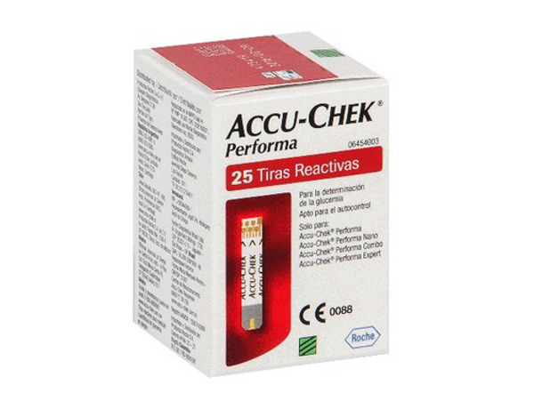 Imagen de ACCUCHEK PERFORMA GLUCOSA [25 tiras]