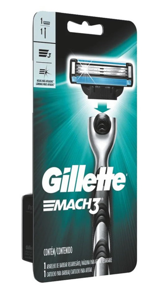 Imagen de GILLETTE MACH 3 REGULAR MAQUINA +REPUESTO PACK [1+1 uni.]