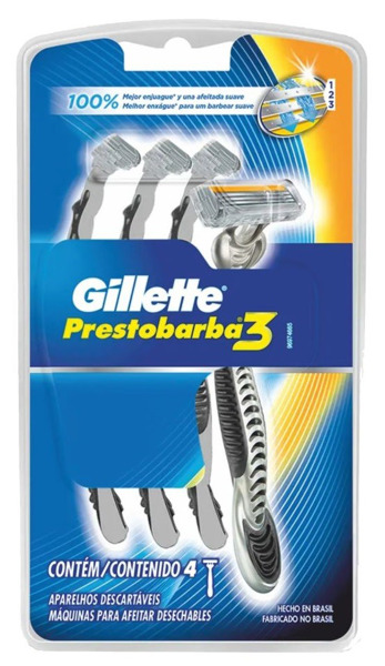 Imagen de GILLETTE PRESTOBARBA 3 HOMBRE [4 uni.]