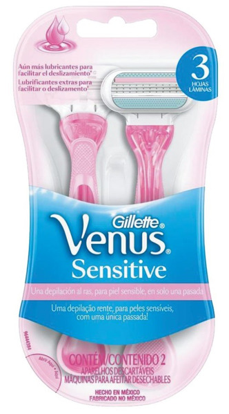 Imagen de GILLETTE VENUS 3 DESECHABLE SENSITIVE [2 uni.]