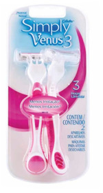 Imagen de GILLETTE VENUS 3 DESECHABLE SIMPLY ROSA [2 uni.]