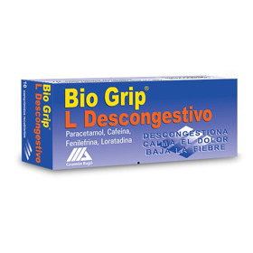 Imagen de BIO GRIP DESCONGESTIVO 30+8+3+500mg [10 comp.]