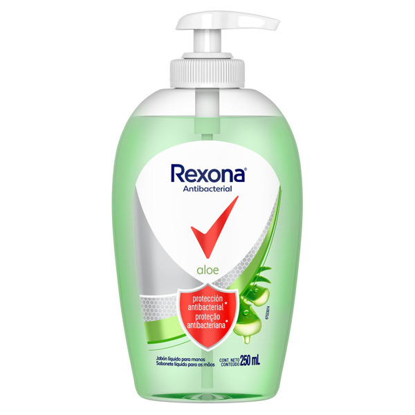 Imagen de REXONA JABON LIQUIDO ALOE ANTIBACTERIAL PUMP [250 ml]