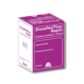 Imagen de DIOXAFLEX PLUS RAPID SOBRES 65+4mg [20 sob.]