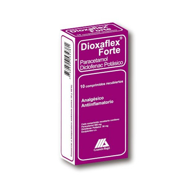 Imagen de DIOXAFLEX FORTE 50+500mg [10 comp.]