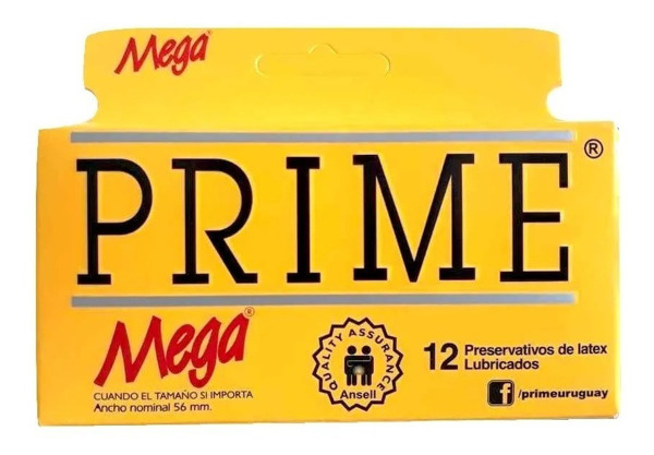 Imagen de PRIME PRESERVATIVOS MEGA AMARILLO 12 uni.