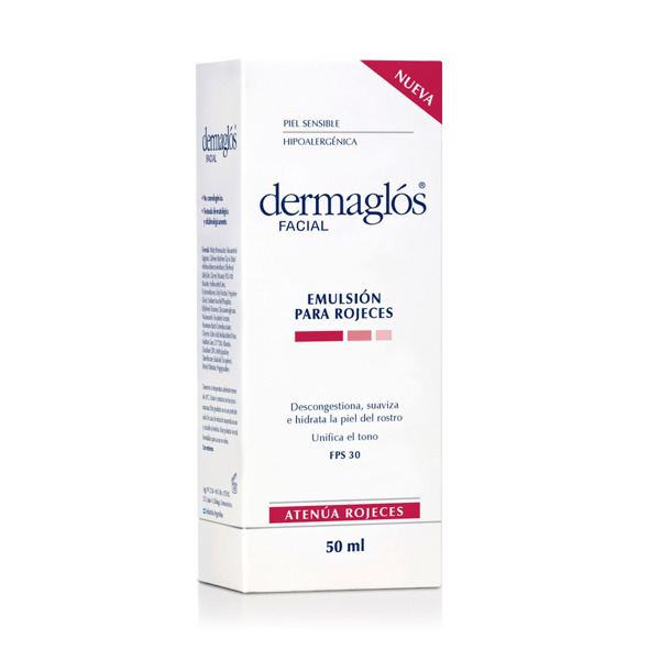 Imagen de DERMAGLOS FACIAL EMULSION PARA ROJECES PIEL SENSIBLE 30 fps [50 ml]