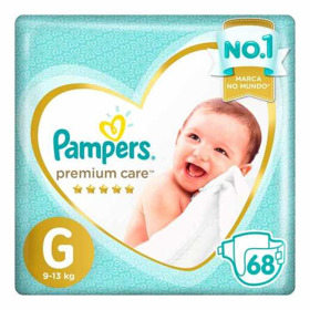 Imagen de PAMPERS PREMIUM CARE GRANDE G 9a12.5kg [68 uni.]