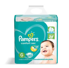 Imagen de PAMPERS CONFORT SEC GRANDE G 9a13kg [60 uni.]