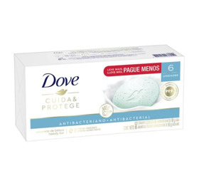 Imagen de DOVE JABON ANTIBACTERIAL CUIDA & PROTEGE PACK 25% dto. [6 uni.x 90 gr]