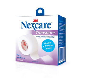 Imagen de 3M NEXCARE TRANSPORE CINTA LEUCO 2,5 cm x 9 mts.