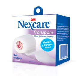 Imagen de 3M NEXCARE TRANSPORE CINTA LEUCO 5 cm x 9 mts.