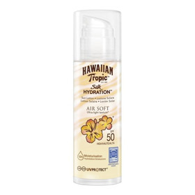 Imagen de HAWAIIAN AIR SOFT LOCION PROTECTORA SOLAR CON CINTAS HUMECTANTES 50 fps [150 ml]