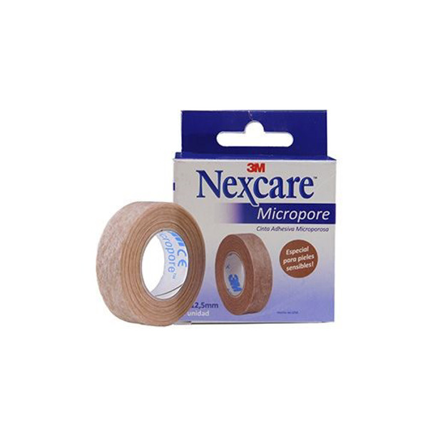 Imagen de 3M NEXCARE MICROPORE CINTA LEUCO COLOR PIEL 5 cm x 9,1 mts.