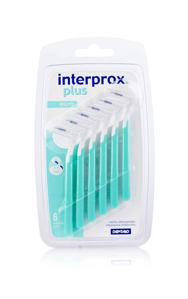 Imagen de INTERPROX PLUS 2G MICRO VERDE BLISTER 0,9 mm [6 uni.]