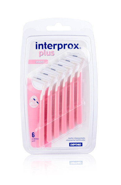 Imagen de INTERPROX PLUS 2G NANO ROSA BLISTER 0,6 mm [6 uni.]