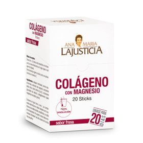 Imagen de LAJUSTICIA COLAGENO CON MAGNESIO SABOR FRESA [20 sob.]