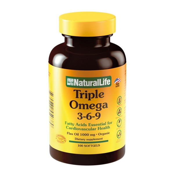 Imagen de NATURAL LIFE TRIPLE OMEGA 3.6.9 SOFTGELS [100 cap.]