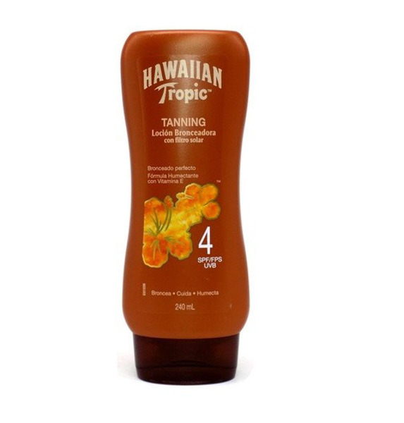 Imagen de HAWAIIAN LOCION BRONCEADORA DARK TANNING LOTION CON FILTRO SOLAR 4 fps [240 ml]