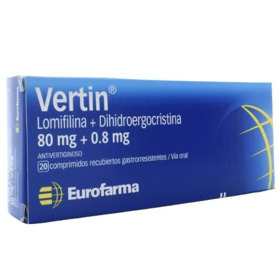 Imagen de VERTIN 80+.8mg [20 comp.]