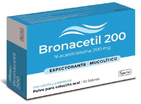 Imagen de BRONACETIL 200 200 mg [10 sob.]