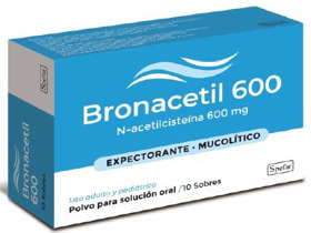 Imagen de BRONACETIL 600 600 mg [10 sob.]